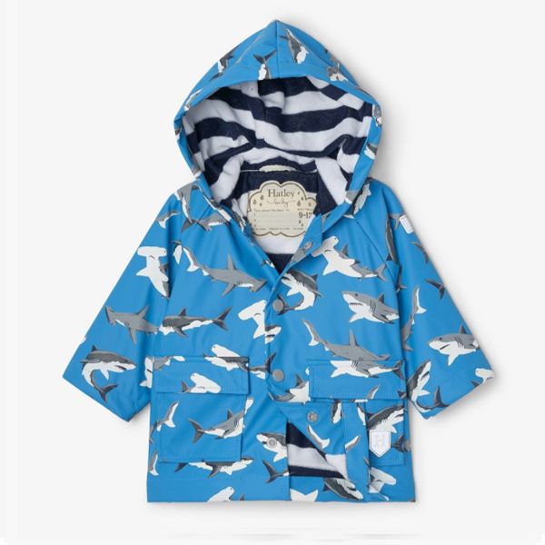 Hatley Sharks Baby Raincoat